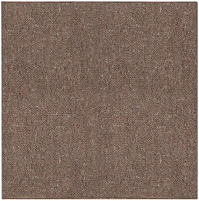 Ambiant Broadway Collection Pet Friendly Indoor Outdoor Area Rugs Brown - 12' Square - Stain Resistant Elegance, Easy Machine Wash Care- Perfect for Weddings & Everyday Use!