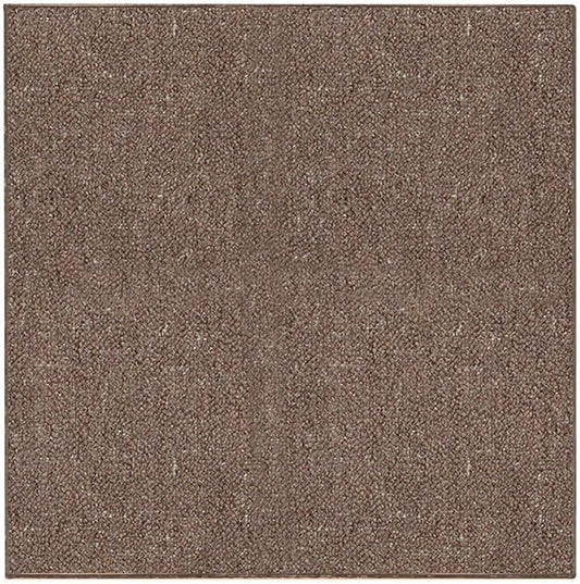 Ambiant Broadway Collection Pet Friendly Indoor Outdoor Area Rugs Brown - 12' Square - Stain Resistant Elegance, Easy Machine Wash Care- Perfect for Weddings & Everyday Use!