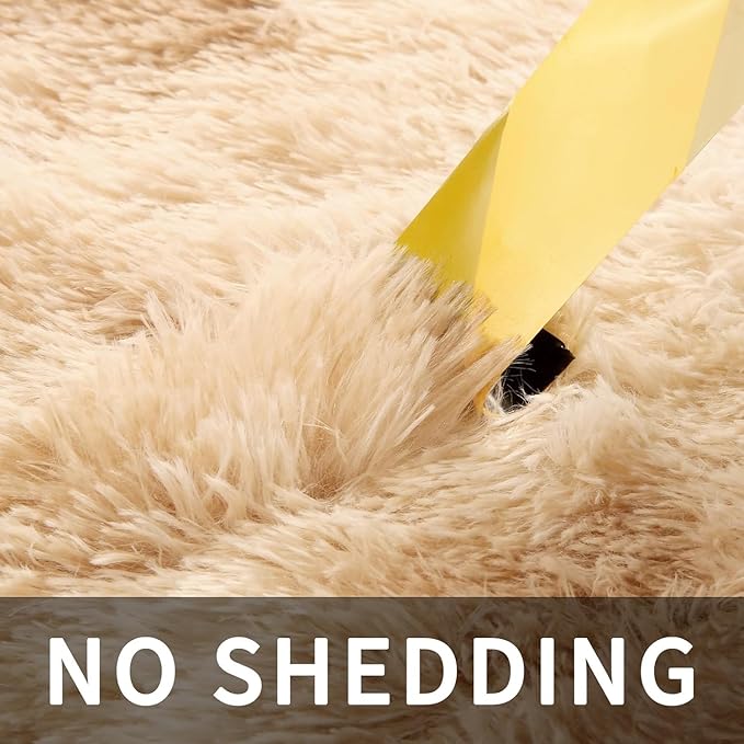 Sour Lemon Area Rugs 9x12 Living Room, Large Area Rug Shag Shaggy Carpet Soft Plush Furry Bedside Rug, Machine Washable Area Rugs for Bedroom Kids Girls Boys Home Decor Anti Slip