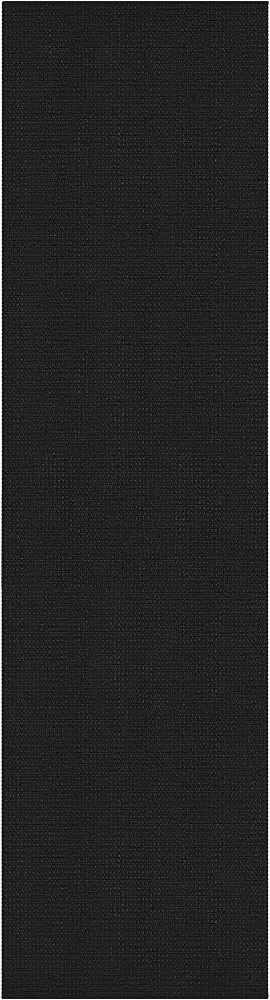 Braided Runner Rug 2x12 Ft Washable Runners for Hallways Non Slip Rubber Backed Kitchen Runners Cotton Extra Long Entryway Runner Indoor, Woven Carpet for Hall Entryway, Black/Grey