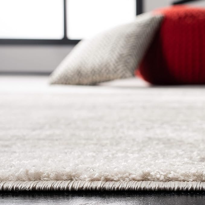 SAFAVIEH Adirondack Collection Runner Rug - 2'6" x 20', Ivory & Silver, Modern Ombre Design, Non-Shedding & Easy Care, Ideal for High Traffic Areas in Living Room, Bedroom (ADR113B)