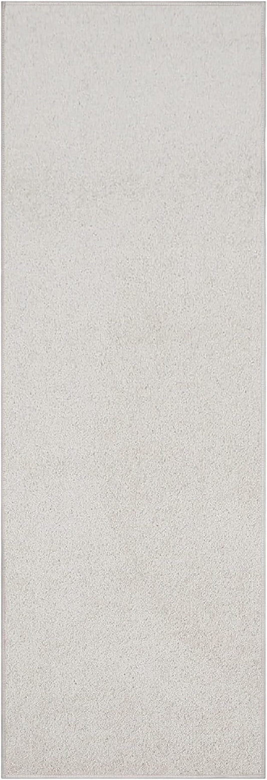 Furnish my Place Modern Plush Solid Color Rug - Off White, 3' x 32', Pet and Kids Friendly Rug. Made in USA, Runner, Area Rugs Great for Kids, Pets, Event, Wedding, Living Room