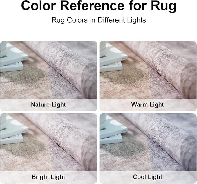 Washable Modern Area Rug: 2x3 Geometric Area Rugs for Entryway Small mat for Kitchen with Non-Slip Backing Indoor Bedroom Door Mat Brown Grey 2'x3'.