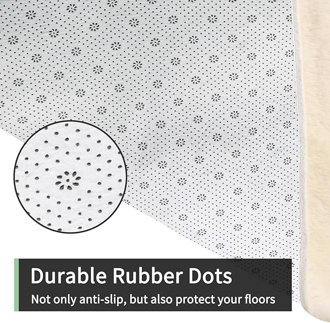 Sour Lemon 10x14 Area Rugs for Bedroom, Fluffy Rugs for Living Room, Large Area Rug Shag Shaggy Carpet Soft Plush Furry Bedside Rug, Machine Washable Area Rugs for Kids Girls Boys Home Decor Anti Slip