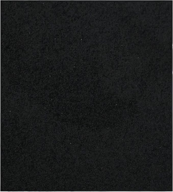 Furnish my Place Modern Indoor/Outdoor Commercial Solid Color Rug - Black, 6' x 6', Square, Pet and Kids Friendly Rug. Made in USA, Area Rugs Great for Kids, Pets, Event, Wedding