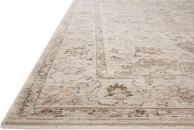 Loloi Magnolia Home by Joanna Gaines Pace Collection PAC-01 Natural/Stone 7'-8" x 7'-8" Round Area Rug