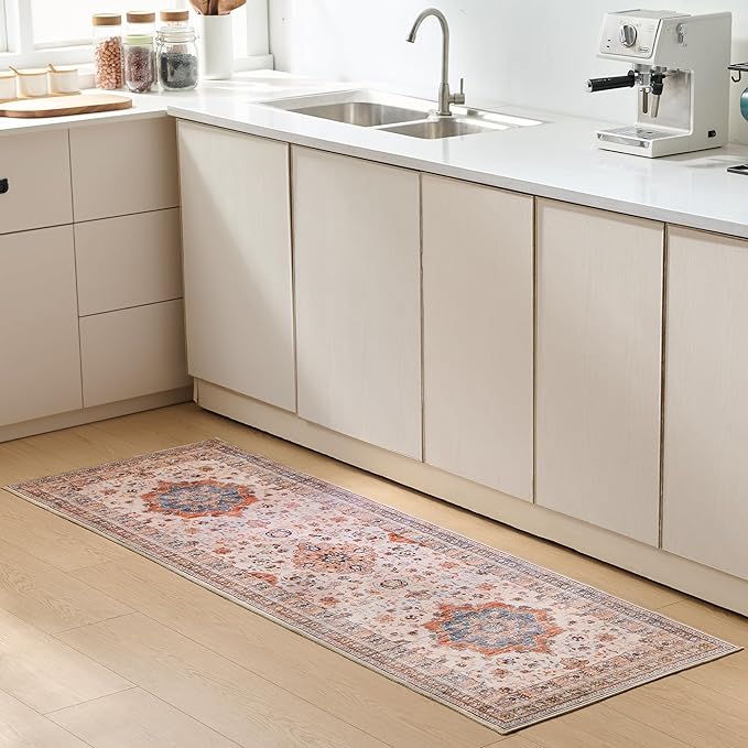 Non Slip Runner Rug, Kitchen Mat, 2x6 Washable Rugs, Runners For Hallways, Area Rug For Bedroom, Low Pile Soft Rugs, Kitchen Floor Mats, Slip Resistance, Durable Rug For Hallways, Bedroom, Kitchen