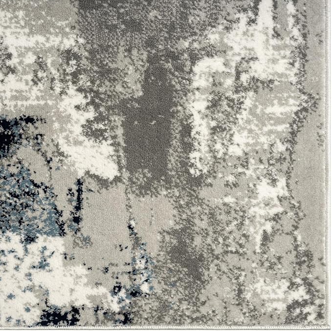 LUXE WEAVERS Kimberly Collection Ivory 2x7 Modern Abstract Area Rug