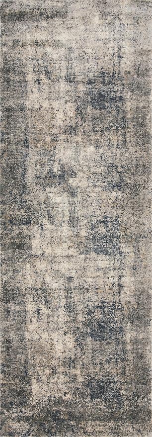 Loloi Teagan Collection 5'-3" x 7'-6" Area Rug in Denim/Slate - Large, Soft Neutral Rug, High-Traffic for Living Room, Bedroom, Home Office, Dining Area