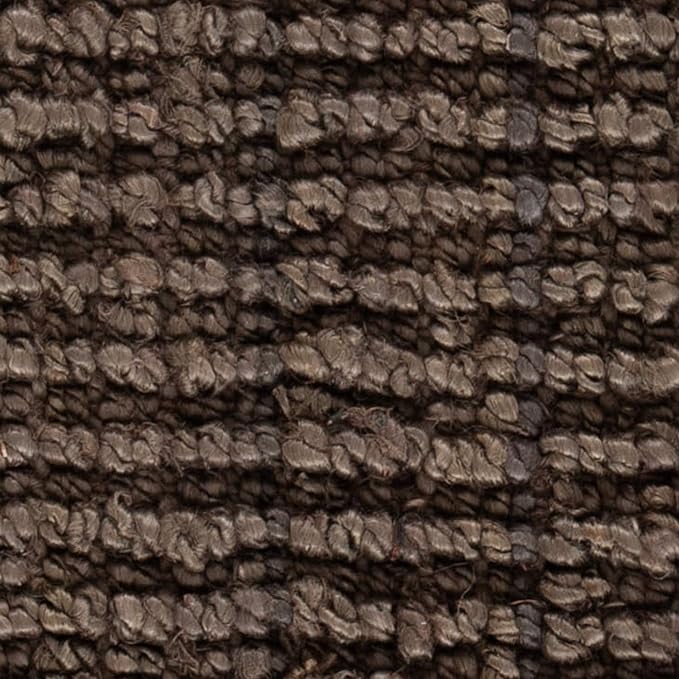 SAFAVIEH Natural Fiber Collection 6' Square Brown NF447D Handmade Chunky Textured Premium Jute 0.75-inch Thick Area Rug