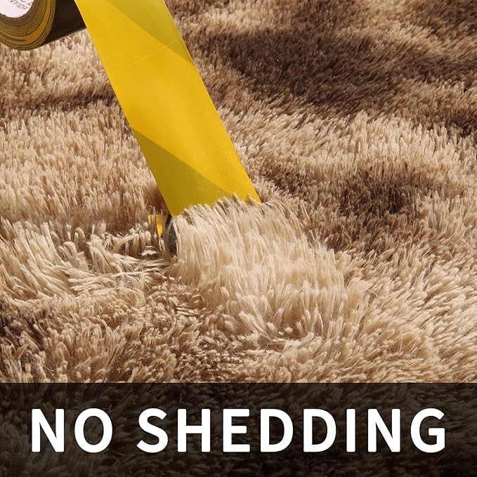Sour Lemon 6x9 Area Rugs for Bedroom, Living Room Fluffy Rug, Large Area Rug Shag Shaggy Carpet Soft Plush Furry Bedside Rugs, Machine Washable Area Rugs for Kids Girls Boys Home Decor Anti Slip