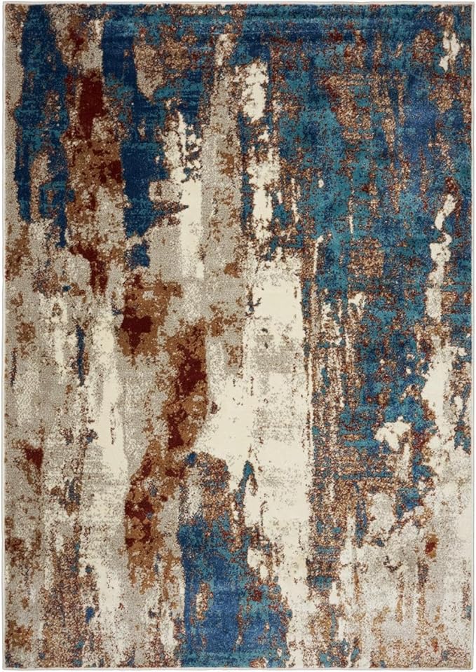 LUXE WEAVERS Lagos Collection Passion 9x12 Abstract Area Rug