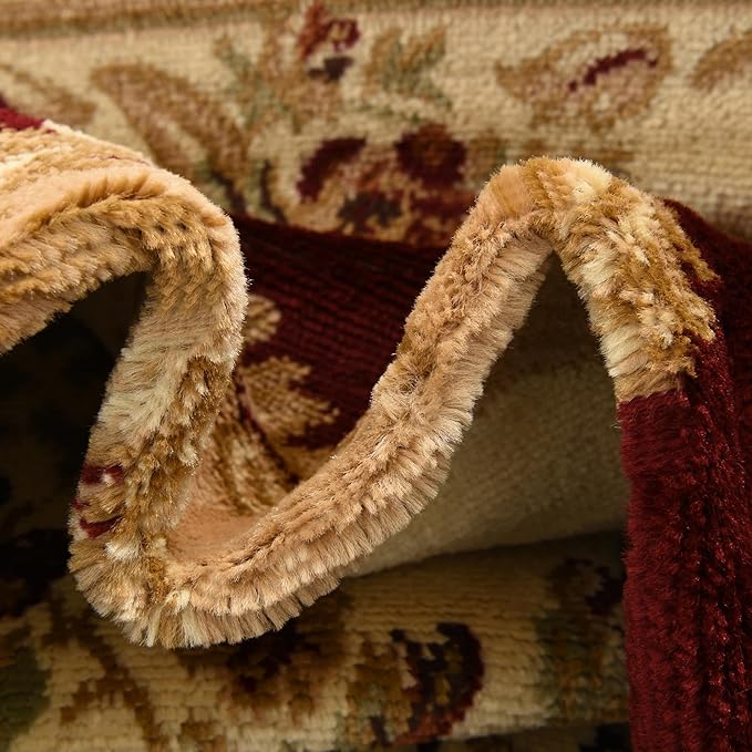 Unique Loom Versailles Collection Traditional Classic Floral Motif Area Rug (2' 0 x 8' 0 Runner, Burgundy/Ivory)