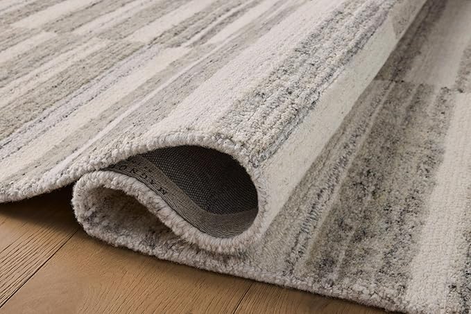 Loloi Magnolia Home by Joanna Gaines Rae Collection RAE-02 Stone/Ivory 5'-0" x 7'-6" Area Rug