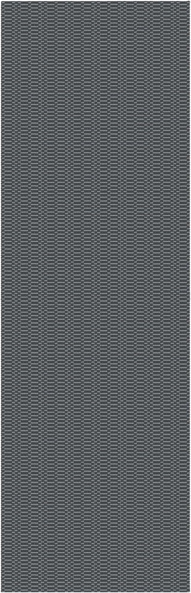 KOZYFLY Washable Runner Rug 2x6 Ft Runners for Hallways Non Slip Kitchen Runner Rugs Braided Cotton Entryway Runner Indoor, Carpet Runners for Hallway Kitchen Entryway Bedroom, Grey/Charcoal Grey