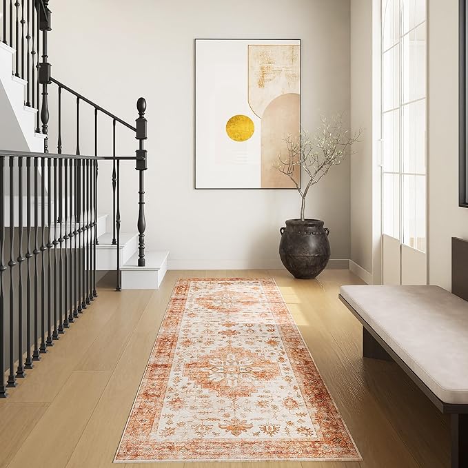 Non Slip Runner Rug, Kitchen Mat, 2x6 Washable Rugs, Runners For Hallways, Area Rug For Bedroom, Low Pile Soft Rugs, Kitchen Floor Mats, Slip Resistance, Durable Rug For Hallways, Bedroom, Kitchen