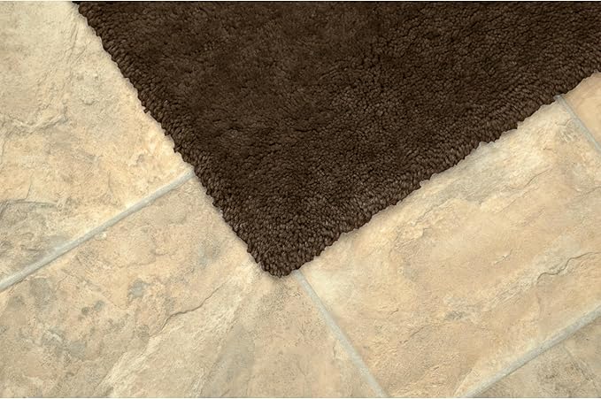 Garland Rug Room Size Bathroom Carpet, 5-Feet by 8-Feet, Chocolate