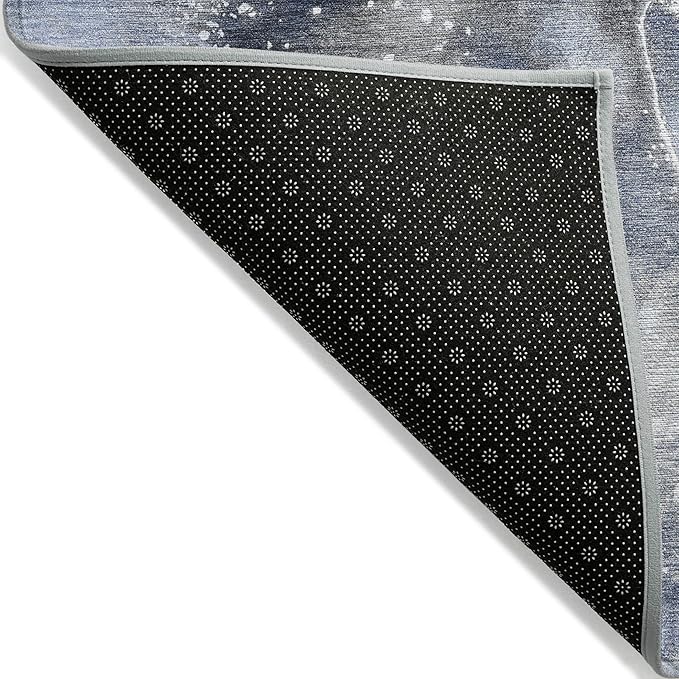 Addison Rugs Chantille ACN518 Blue 3' x 5 Indoor Outdoor Area Rug, Stain Resistant, Machine Washable, Non Shedding, Bedroom, Living Room, Dining Room, Kitchen Rug