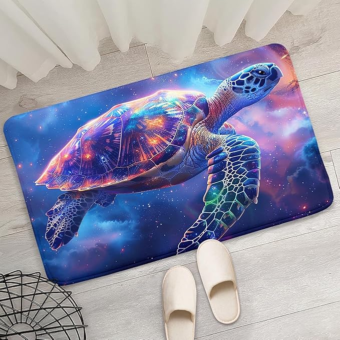 Sea Turtles Coastal Rugs - Kids Sea Turtle Rug for Bedroom Ocean Life Theme, 2'×3'