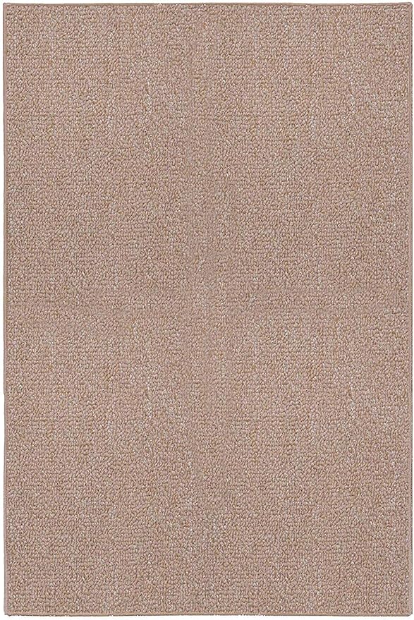 Ambiant Broadway Collection Pet Friendly Indoor Outdoor Area Rugs Beige - 4' x 6' Rectangle, Stain & Fade Resistant, Easy Care, Pet & Kids Friendly, Made in USA, Perfect for Weddings & Everyday Use!
