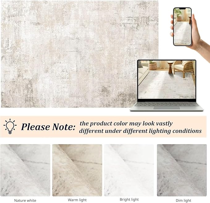 Small Area Rug for Entryway, 2x3 Ultra-Thin Washable Abstract Rugs Non-Slip Bathroom Rug Front Door Mat Indoor Entrance Modern Soft Faux Wool Kitchen Sink Rug Floor Accent Throw Carpet for Bedside