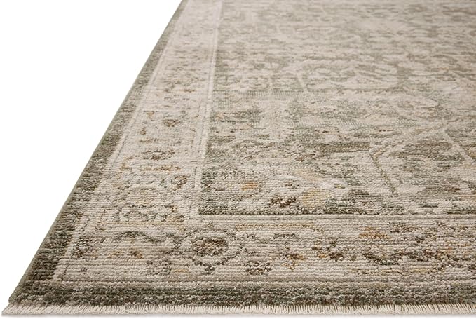 Loloi Magnolia Home by Joanna Gaines Pace Collection PAC-06 Forrest/Natural 7'-8" x 7'-8" Round Area Rug