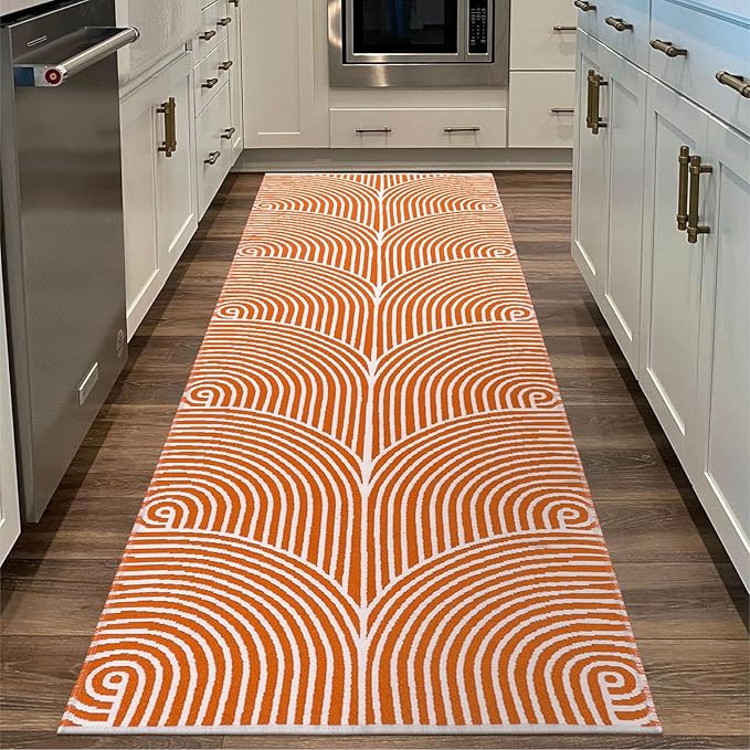 Tiffasea Washable Runner Rug 2'x6', Long Kitchen Rugs Laundry Hallway Runner Cotton Woven Area Rug Entryway Throw Rugs Indoor Outdoor Carpet for Bedroom/Bathroom/Living Room