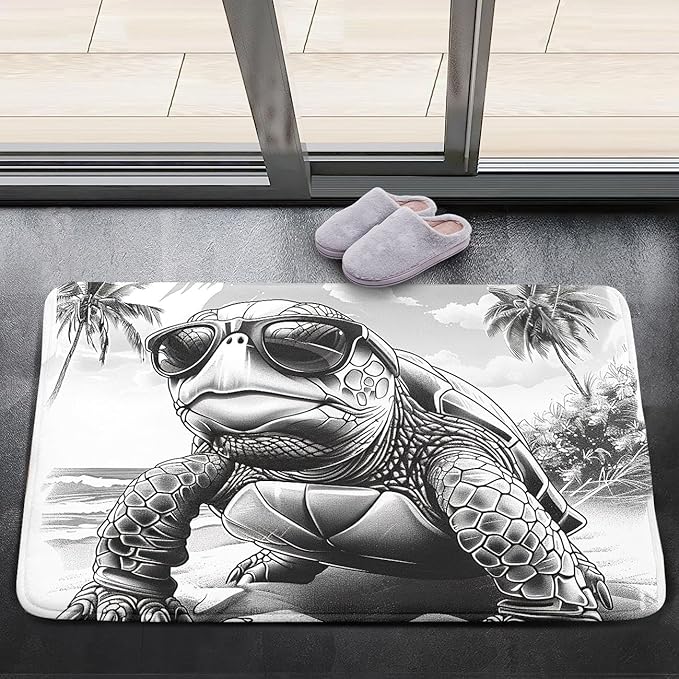 Sea Turtles Rugs - Sea Turtle for Kids Boys Coastal Rug for Bedroom Ocean Life Theme Decor Ocean Carpet Rug, 35 x 23 Inches
