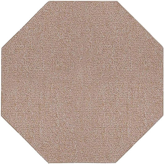 Ambiant Broadway Collection Pet Friendly Indoor Outdoor Area Rugs Beige - 12' Octagon, Stain & Fade Resistant, Easy Care, Pet & Kids Friendly, Made in USA, Perfect for Weddings & Everyday Use!