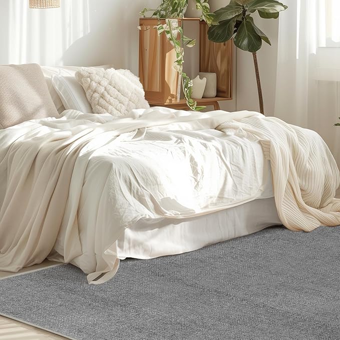 jinchan Modern Runner Rug 2x6 Washable Hallway Rug Grid Runner Indoor Floor Cover Geometric Contemporary Non Slip Soft Carpet for Kitchen Bedroom Laundry Room Home Office Grey