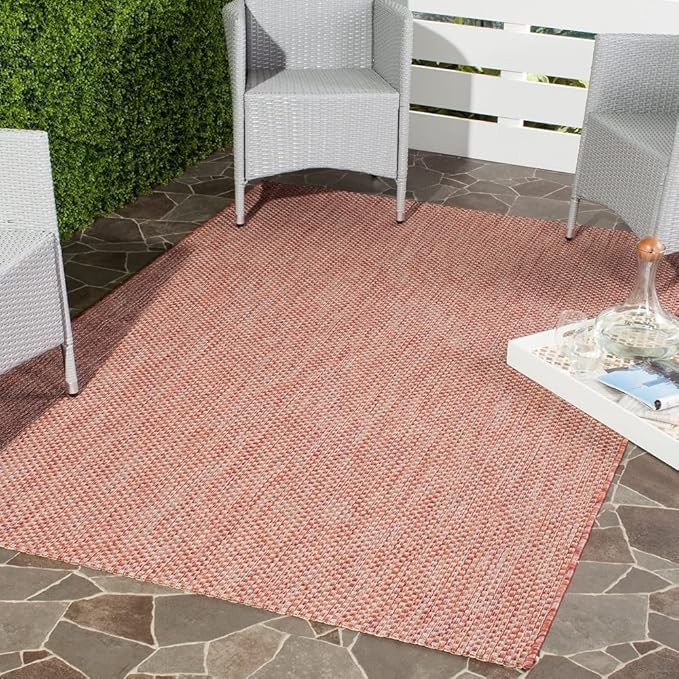 SAFAVIEH Courtyard Collection Accent Rug - 2' x 3'7", Navy & Grey, Non-Shedding & Easy Care, Indoor/Outdoor & Washable-Ideal for Patio, Backyard, Mudroom (CY8521-36821)