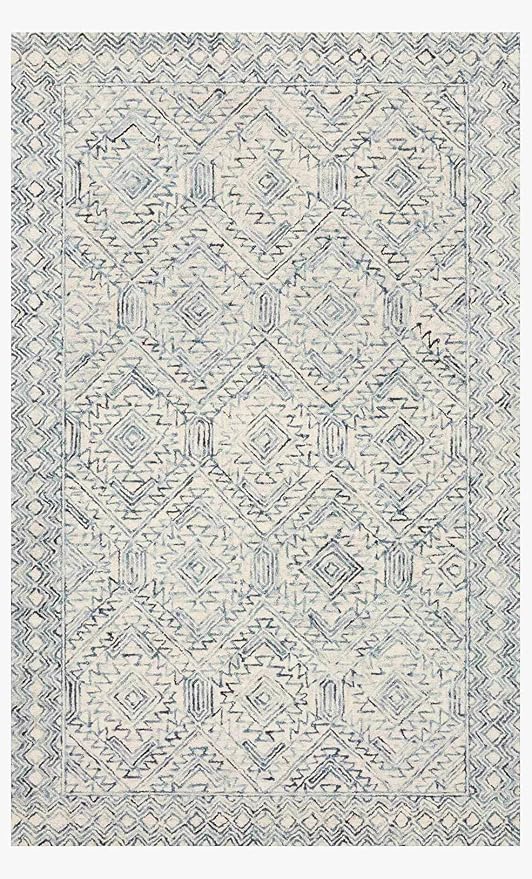 Loloi II Ziva Collection ZV-03 Bluestone 5'-0" x 7'-6" Area Rug