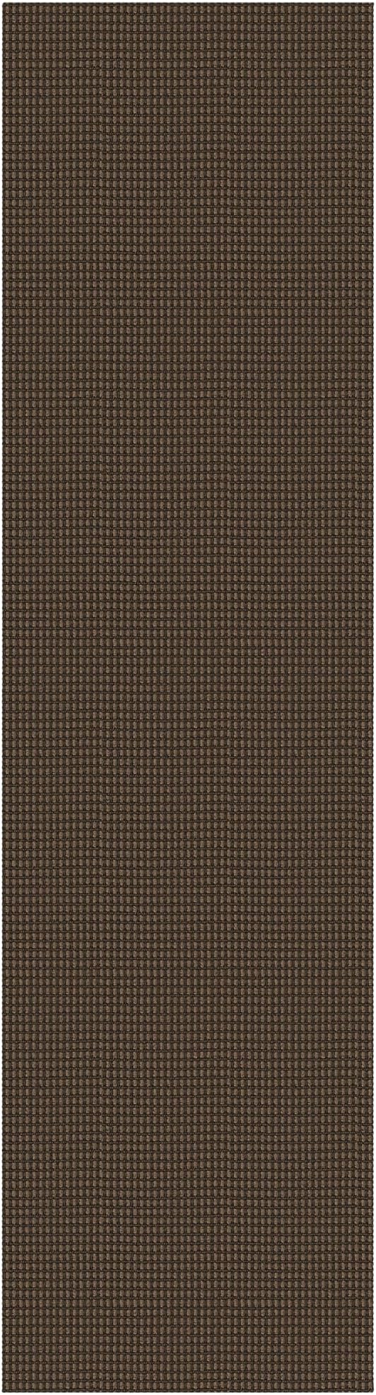 Braided Runner Rug 2x12 Ft Washable Runners for Hallways Non Slip Rubber Backed Kitchen Runners Cotton Extra Long Entryway Runner Indoor, Woven Carpet for Hall Entryway, Brown