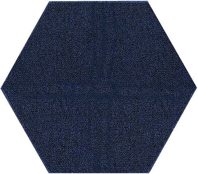 Ambiant Broadway Collection Pet Friendly Indoor Outdoor Area Rugs Blue - 12' Hexagon, Stain & Fade Resistant, Easy Care, Pet & Kids Friendly, Made in USA, Perfect for Weddings & Everyday Use!