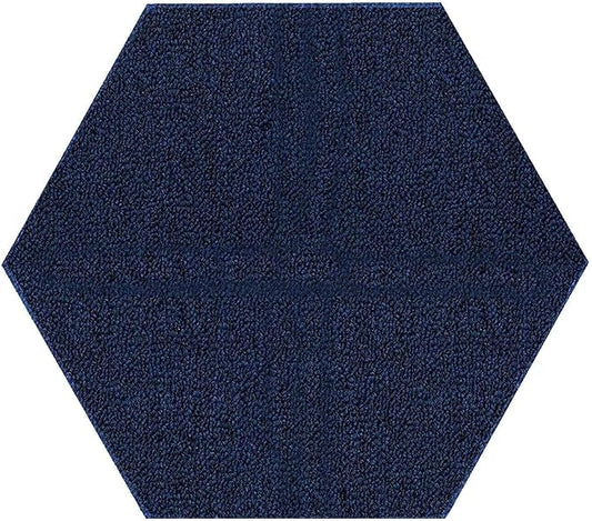 Ambiant Broadway Collection Pet Friendly Indoor Outdoor Area Rugs Blue - 12' Hexagon, Stain & Fade Resistant, Easy Care, Pet & Kids Friendly, Made in USA, Perfect for Weddings & Everyday Use!