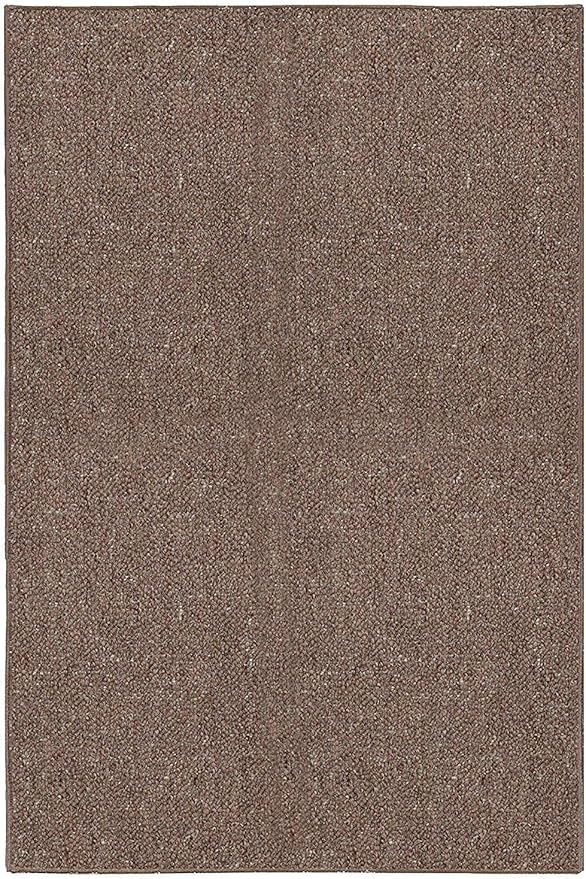 Ambiant Broadway Collection Pet Friendly Indoor Outdoor Area Rugs Brown - 10' x 12' - Stain Resistant Elegance, Easy Machine Wash Care- Perfect for Weddings & Everyday Use!