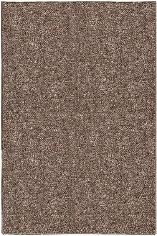 Ambiant Broadway Collection Pet Friendly Indoor Outdoor Area Rugs Brown - 10' x 12' - Stain Resistant Elegance, Easy Machine Wash Care- Perfect for Weddings & Everyday Use!