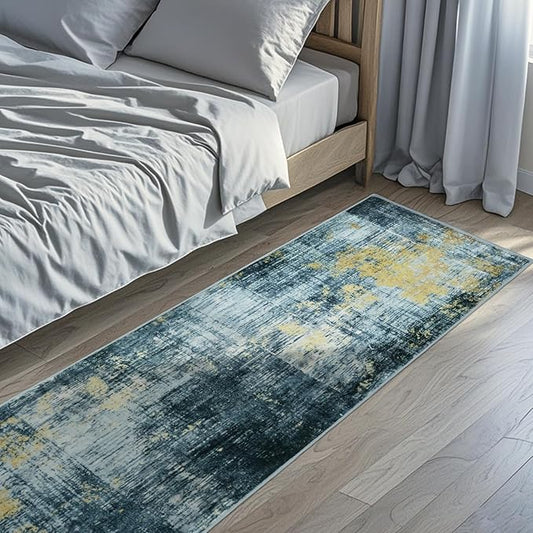 Area Rug 2x6 Hallway Runner Rugs,Non Slip Machine Washable Hallway Runner Rug Soft Bedroom Rug, Low PileLightweight Rugs for Entryway, Hallway, Kitchen and Corridor