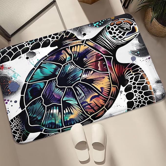 Sea Turtles Rugs - Sea Turtle for Kids Boys Coastal Rugs for Bedroom Ocean Life Theme Decor Ocean Carpet Rug, 2'×3'