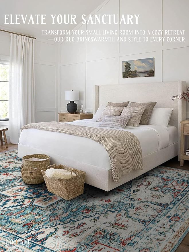 Area Rug 2x6 Hallway Runner Rugs,Non Slip Machine Washable Hallway Runner Rug Soft Bedroom Rug, Low PileLightweight Rugs for Entryway, Hallway, Kitchen and Corridor