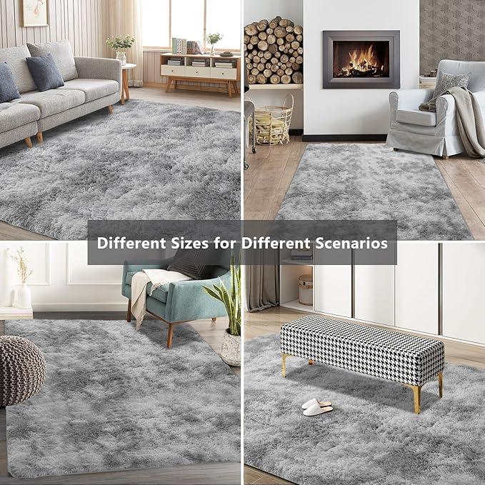 10X14 Large Area Rugs for Living Room Bedroom,Big Shag Rug for Bedroom Dorm,Soft Fluffy Indoor Carpet Nursery Rugs for Kids Girls Room Home Decor