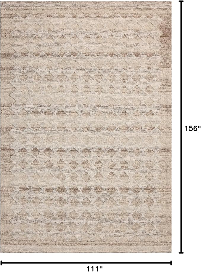 Loloi Magnolia Home by Joanna Gaines Rae Collection RAE-04 Natural/Ivory 9'-3" x 13' Area Rug