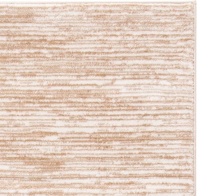 SAFAVIEH Vision Collection Area Rug - 5'1" x 7'6", Creme, Modern Ombre Tonal Chic Design, Non-Shedding & Easy Care, Ideal for High Traffic Areas in Living Room, Bedroom (VSN606F)