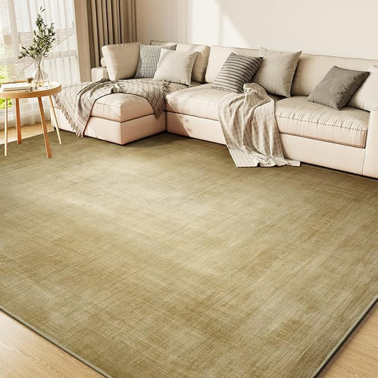 4x6 Area Rugs for Living Room, Machine Washable Non Slip Area Rug Modern Abstract Indoor Rug Carpet Ultra Soft Rugs for Bedroom Dining Room Playroom Bedside Office, Khaki
