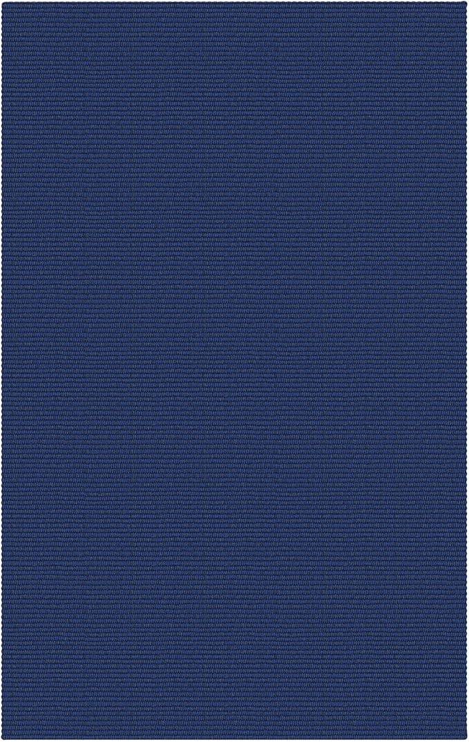 KOZYFLY Washable Area Rug 2x3 Ft Small Entryway Rug Indoor Door Mat Throw Rugs with Rubber Backing, Braided Cotton Floor Carpet for Front Entrance Bathroom Kitchen Foyer, Navy/Dark Navy