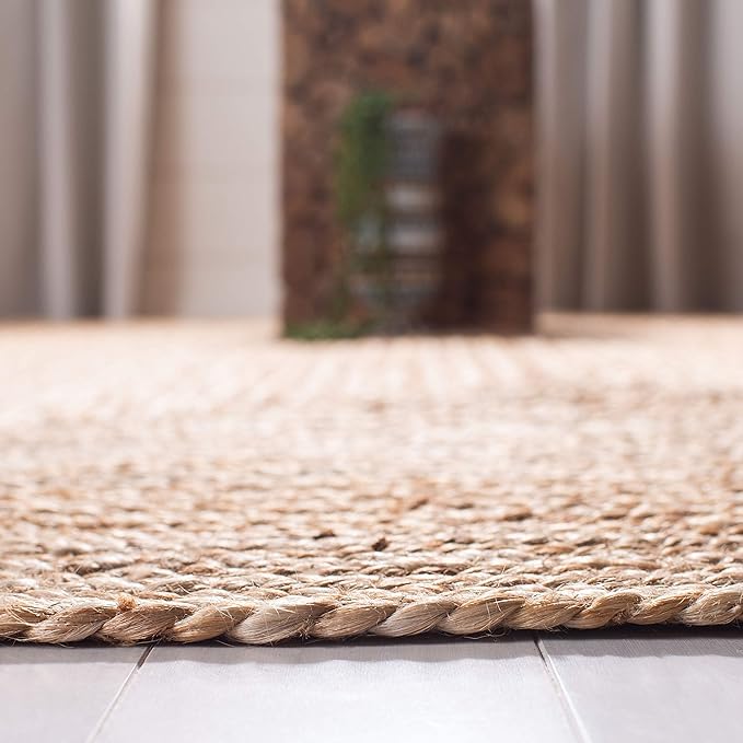 SAFAVIEH Cape Cod Collection 2'3" x 12' Natural CAP252A Handmade Flatweave Jute Entryway Foyer Living Room Kitchen Runner Rug