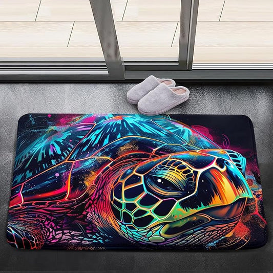 Sea Turtle Coastal Rugs - Kids Sea Turtle Rugs for Bedroom Ocean Life Theme, 2'×3'
