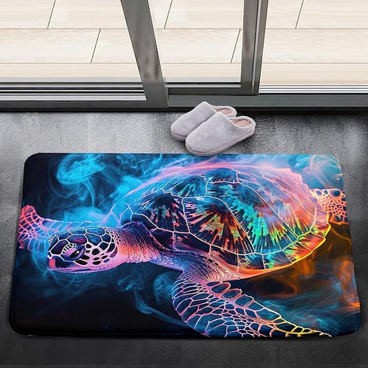 Sea Turtles Rugs - Sea Turtle for Kids Boys Coastal Rug for Bedroom Ocean Life Theme Decor Ocean Carpet Rug, 2'×3'
