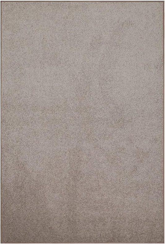 Furnish my Place Modern Indoor/Outdoor Commercial Solid Color Rug - Beige, 8' x 13', Rectangular, Pet and Kids Friendly Rug. Made in USA, Area Rugs Great for Kids, Pets, Event, Wedding