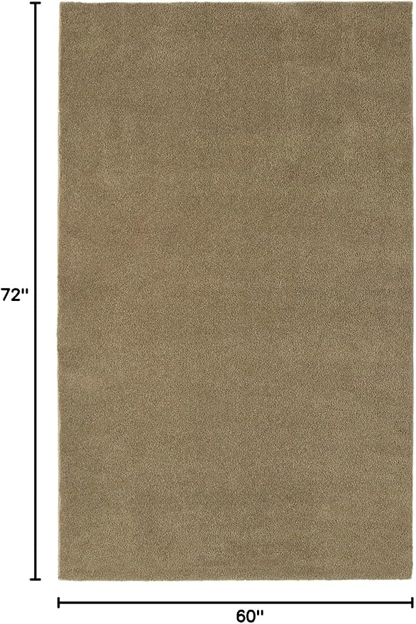 Garland Rug Room Size Bathroom Carpet, 5-Feet by 6-Feet, Taupe